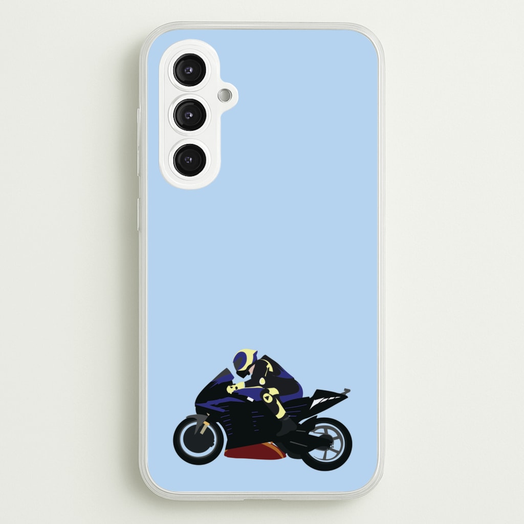 Purple Motorbike - Motorbike - Moto GP Phone Case for Galaxy S23FE