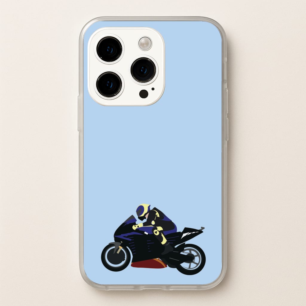 Purple Motorbike - Motorbike - Moto GP Phone Case for iPhone 14 Pro