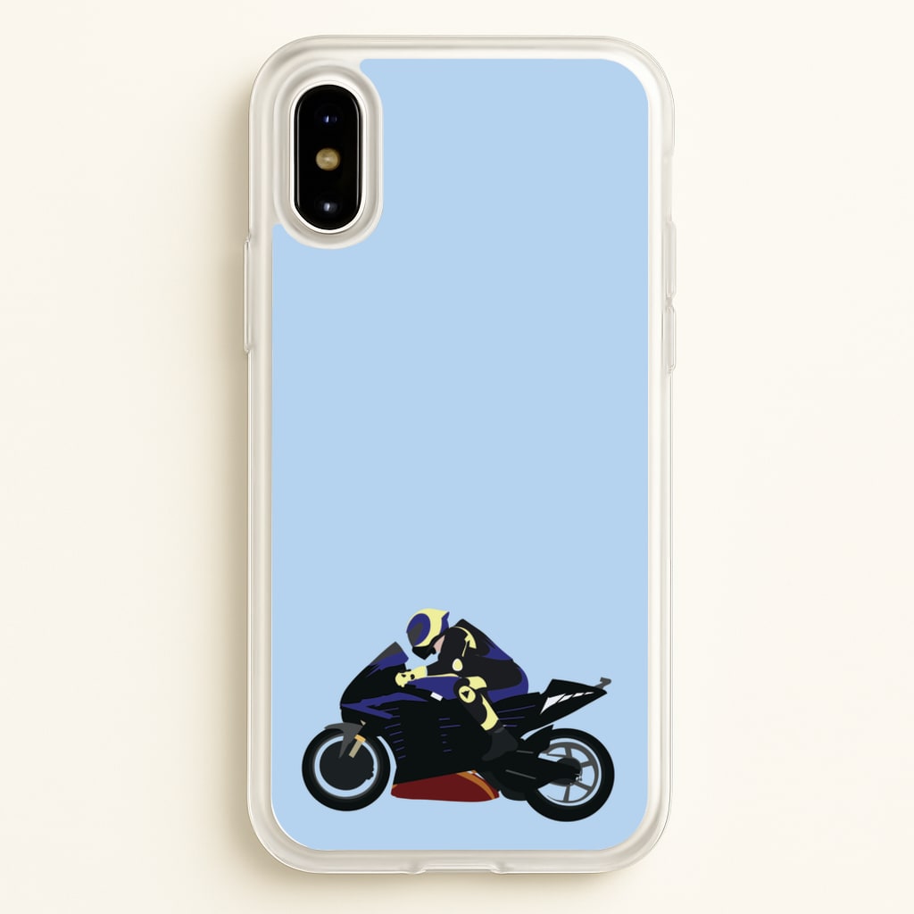 Purple Motorbike - Motorbike - Moto GP Phone Case for iPhone X / XS