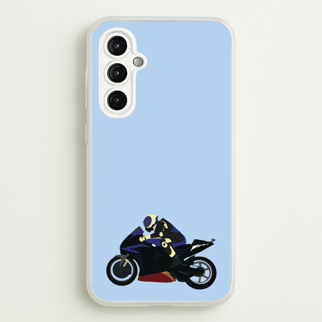 Purple Motorbike - Motorbike - Moto GP Phone Case for Galaxy A14