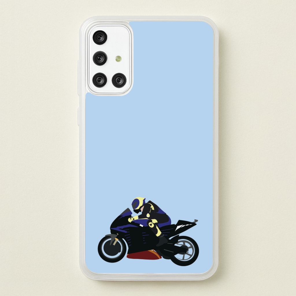 Purple Motorbike - Motorbike - Moto GP Phone Case for Galaxy A71
