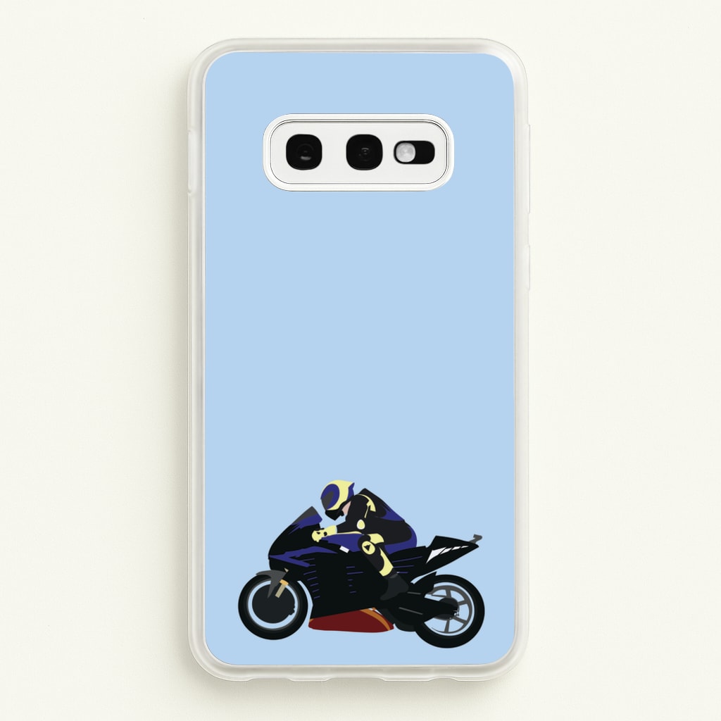 Purple Motorbike - Motorbike - Moto GP Phone Case for Galaxy S10e