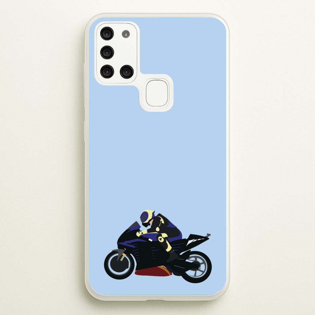 Purple Motorbike - Motorbike - Moto GP Phone Case for Galaxy A21s
