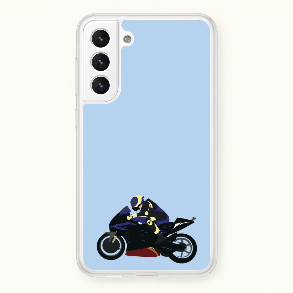 Purple Motorbike - Motorbike - Moto GP Phone Case for Galaxy S21