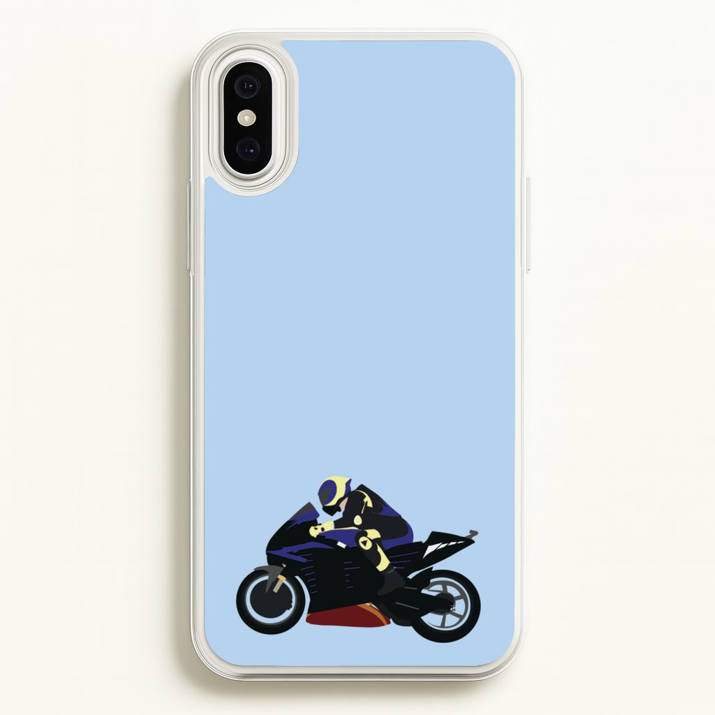 Purple Motorbike - Motorbike - Moto GP Phone Case for iPhone XS Max