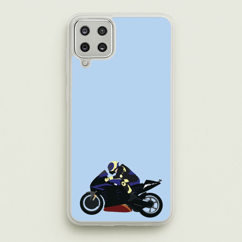Purple Motorbike - Motorbike - Moto GP Phone Case for Galaxy A12