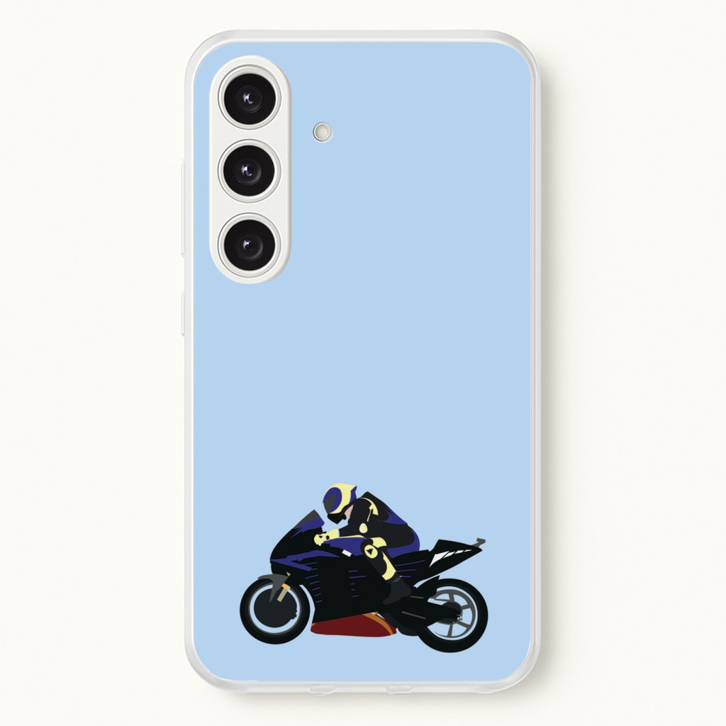 Purple Motorbike - Motorbike - Moto GP Phone Case for Galaxy S24 Plus