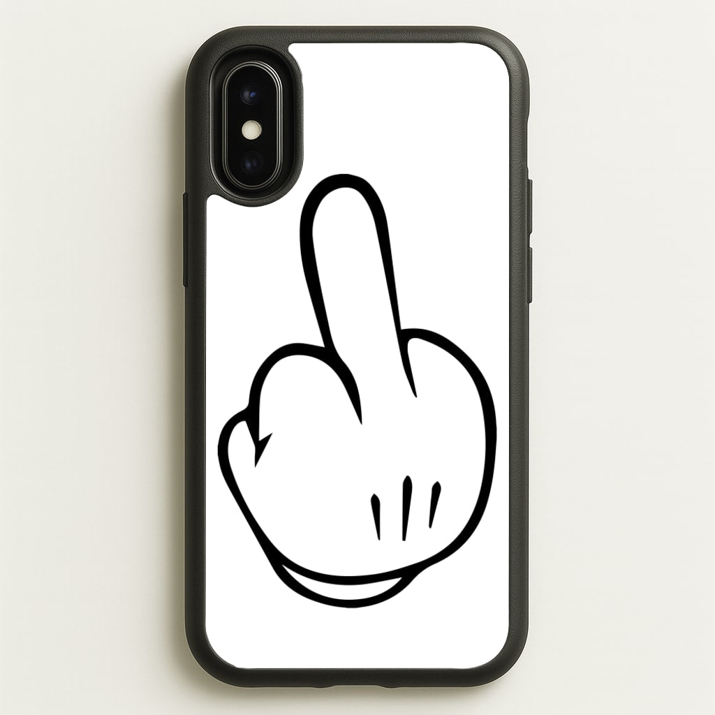 Fairytale Mouse Middle Finger - Disney Phone Case for iPhone X / XS
