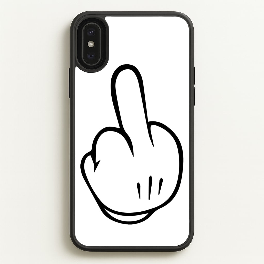 Fairytale Mouse Middle Finger - Disney Phone Case for iPhone XS Max