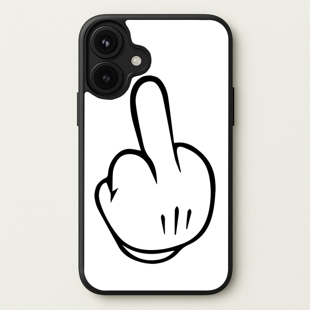Fairytale Mouse Middle Finger Phone Case for iPhone 17