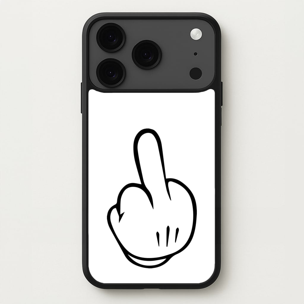 Fairytale Mouse Middle Finger Phone Case for iPhone 17 Pro Max