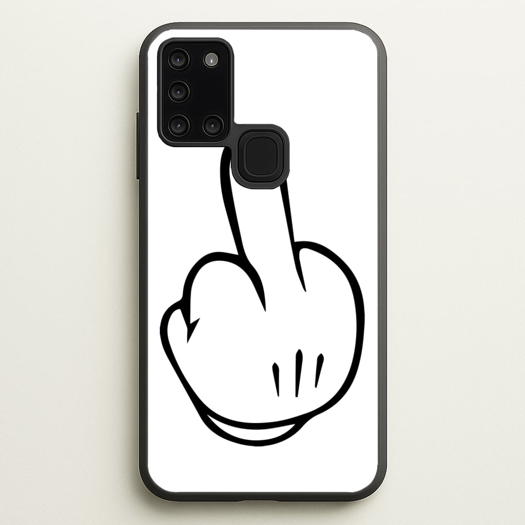 Fairytale Mouse Middle Finger - Disney Phone Case for Galaxy A21s