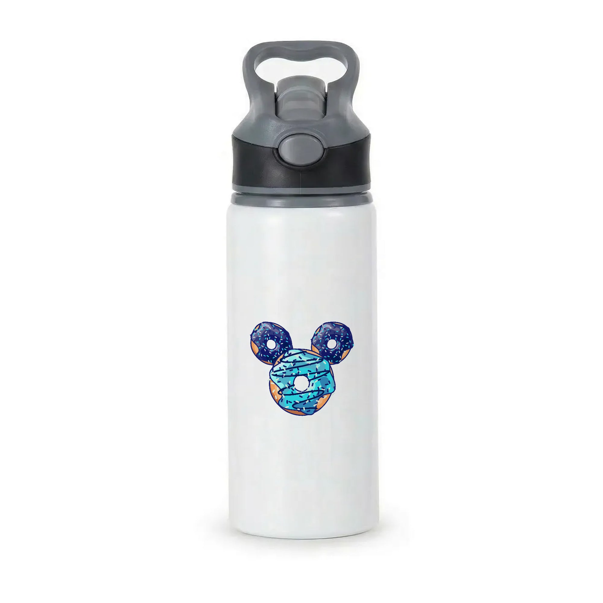 Fairytale Mouse Doughnuts Active Water Bottle - Black