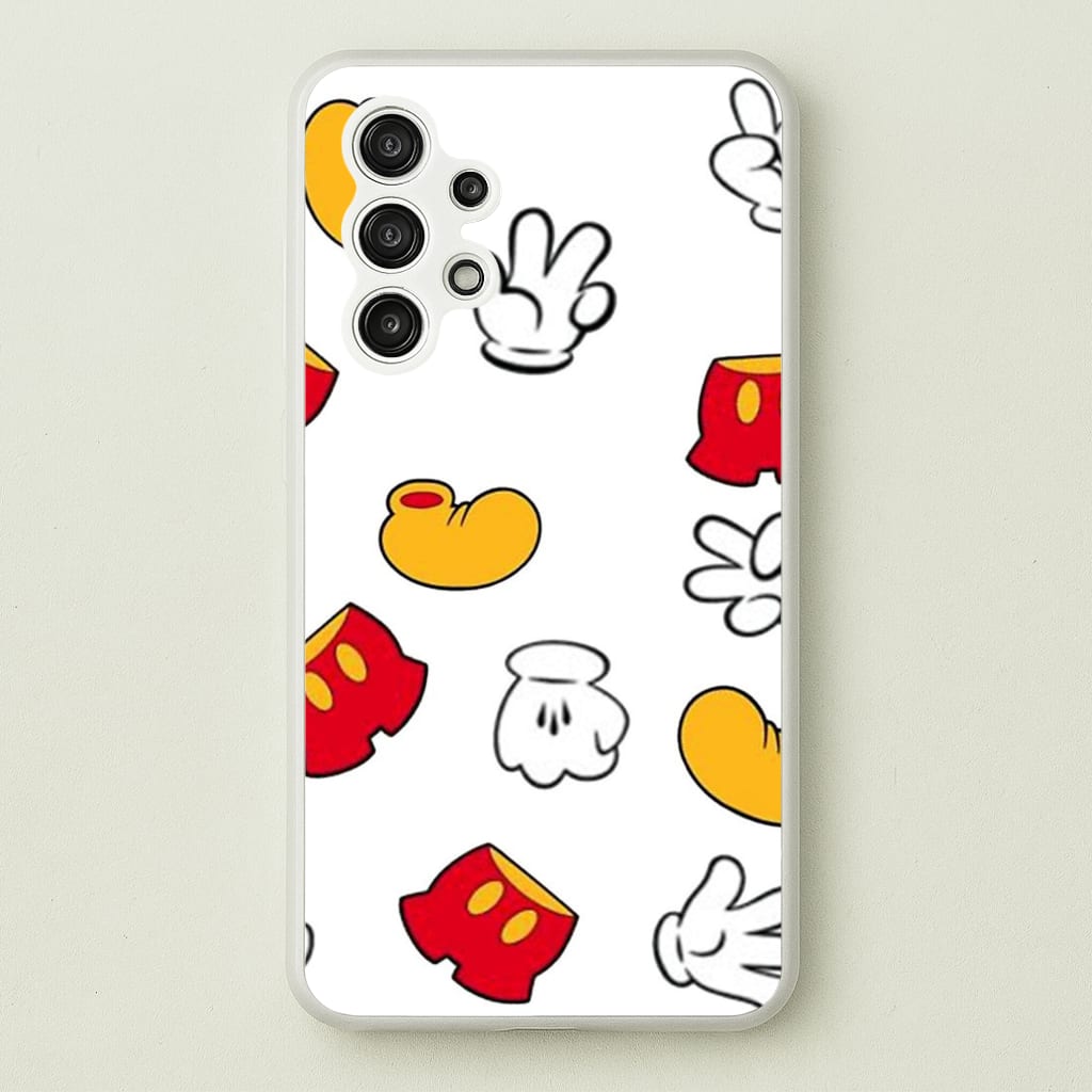 Mouse Gloves, Shorts and Shoes - Disney Phone Case for Galaxy A13