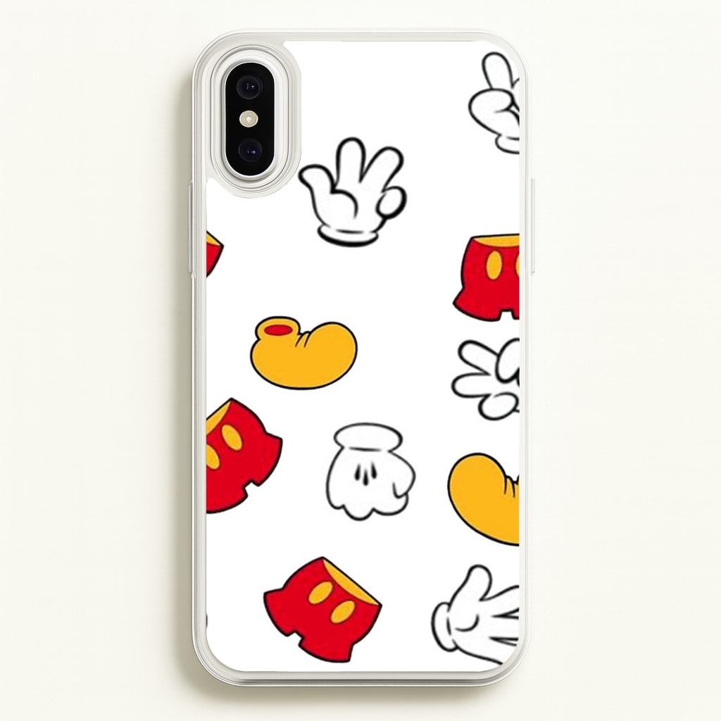 Mouse Gloves, Shorts and Shoes - Disney Phone Case for iPhone XS Max