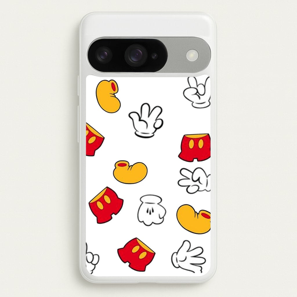 Mouse Gloves, Shorts and Shoes Phone Case for Google Pixel 10 / 10 Pro