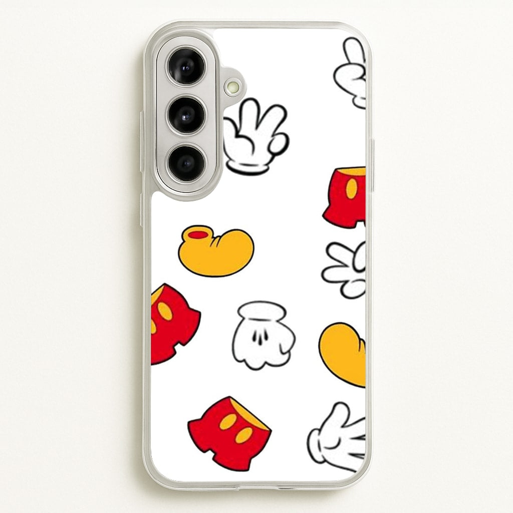 Mouse Gloves, Shorts and Shoes - Disney Phone Case for Galaxy A56