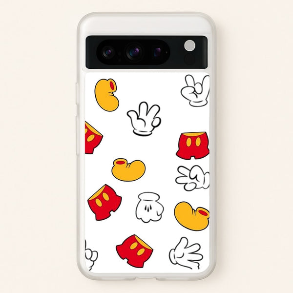 Mouse Gloves, Shorts and Shoes - Disney Phone Case for Google Pixel 8 Pro