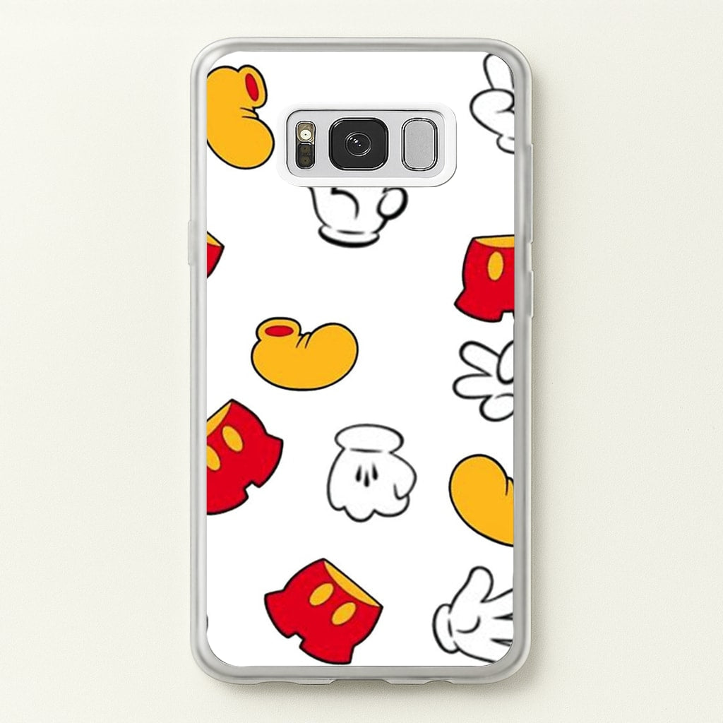 Mouse Gloves, Shorts and Shoes - Disney Phone Case for Galaxy S8 Plus