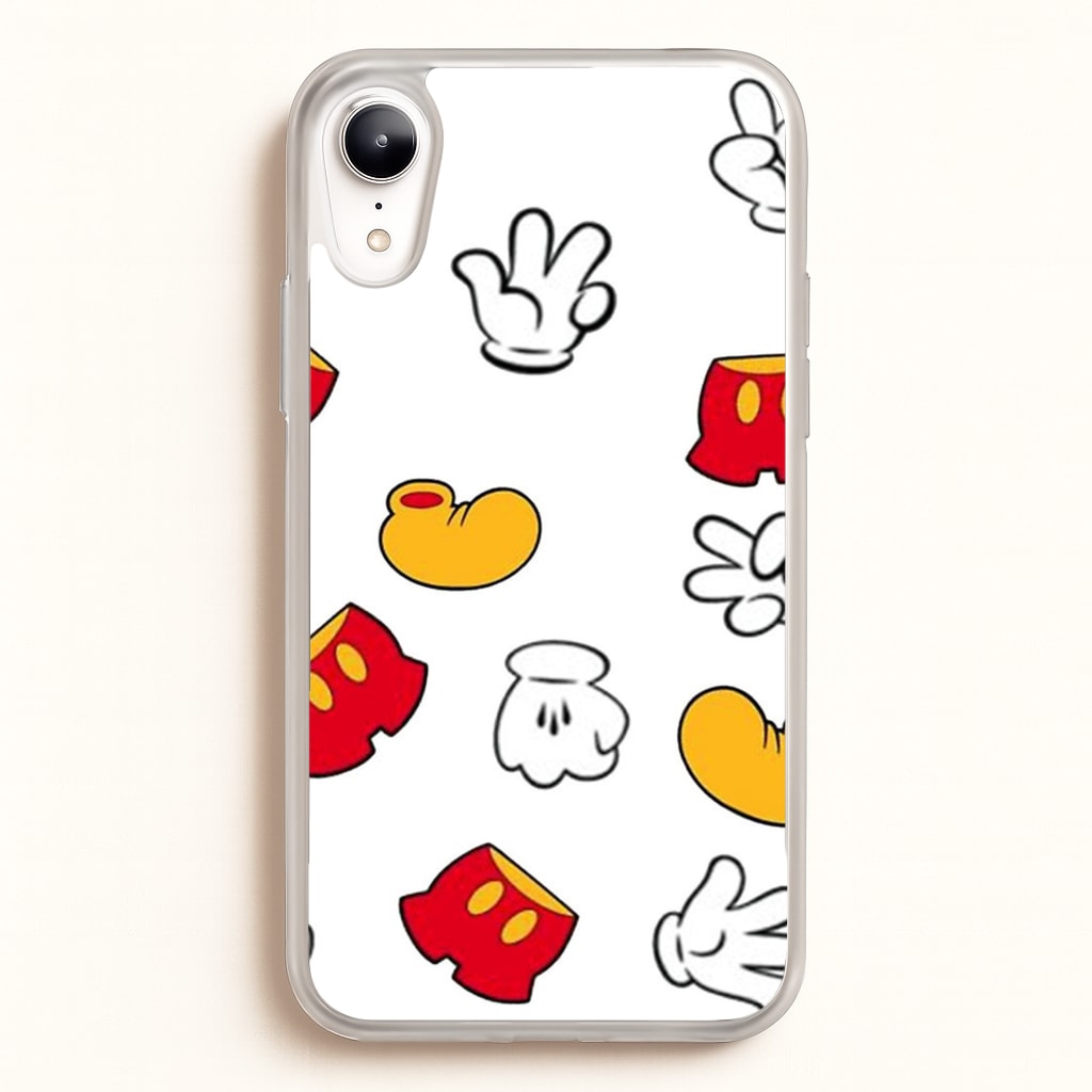 Mouse Gloves, Shorts and Shoes - Disney Phone Case for iPhone XR