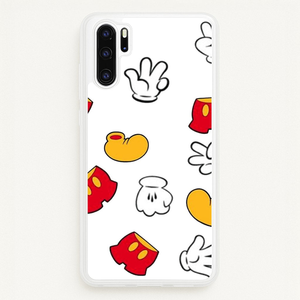 Mouse Gloves, Shorts and Shoes - Disney Phone Case for Huawei P30 Pro