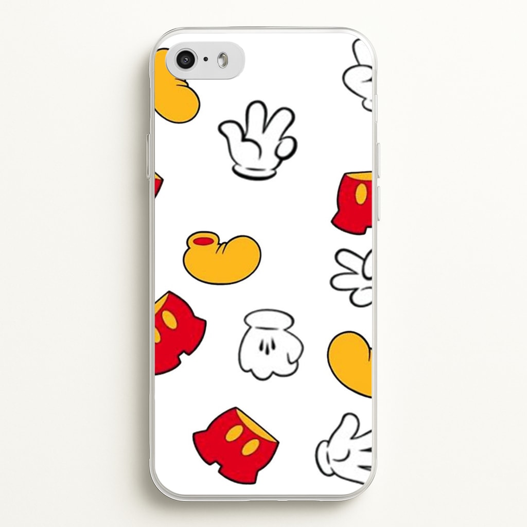 Mouse Gloves, Shorts and Shoes - Disney Phone Case for iPhone 5 / 5s / SE 2016