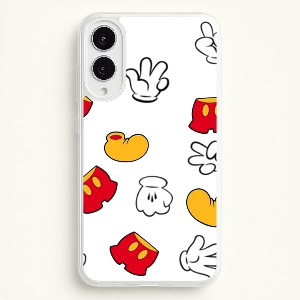 Mouse Gloves, Shorts and Shoes - Disney Phone Case for Galaxy S25 Edge