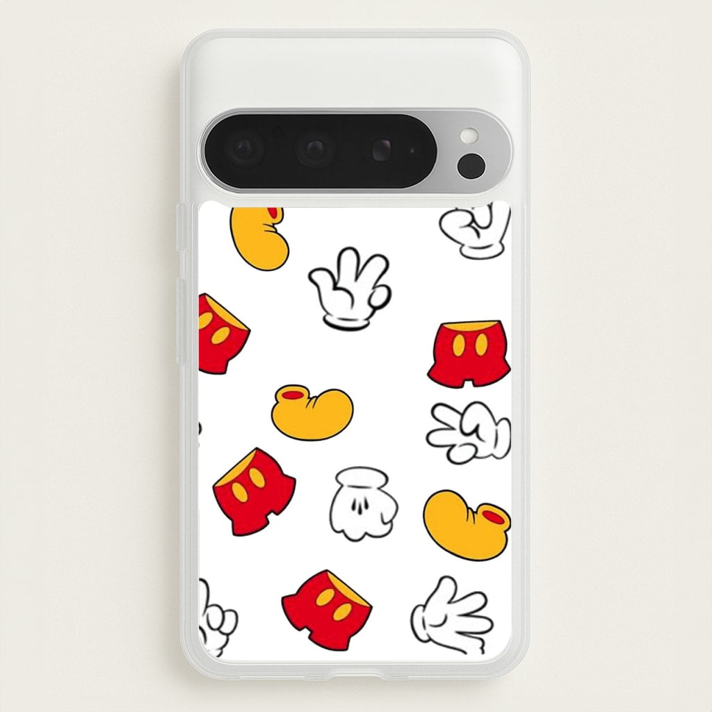 Mouse Gloves, Shorts and Shoes - Disney Phone Case for Google Pixel 9 Pro XL