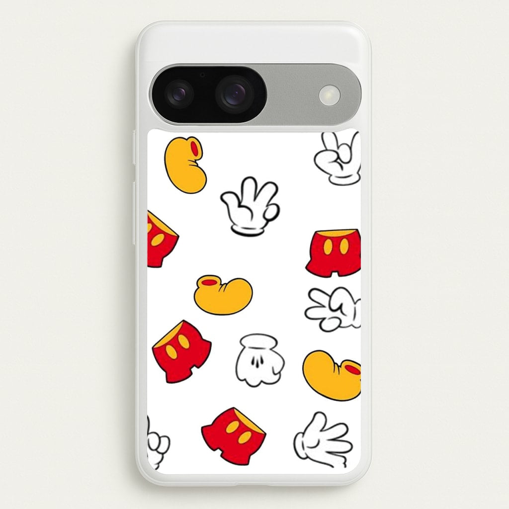 Mouse Gloves, Shorts and Shoes - Disney Phone Case for Google Pixel 9 / 9 Pro
