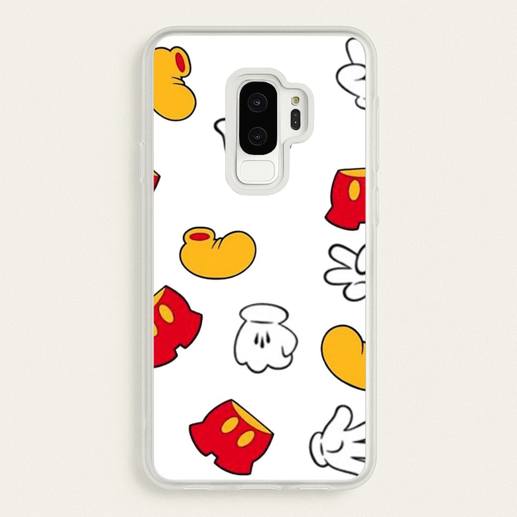 Mouse Gloves, Shorts and Shoes - Disney Phone Case for Galaxy S9 Plus