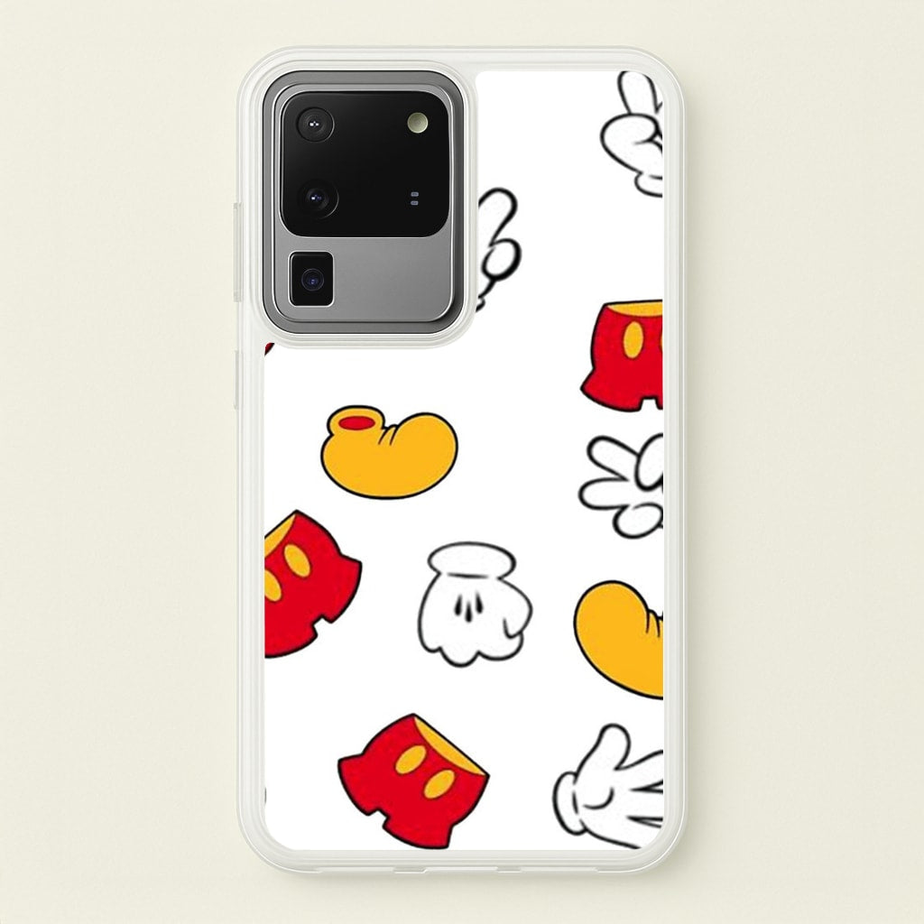 Mouse Gloves, Shorts and Shoes - Disney Phone Case for Galaxy S20 Ultra