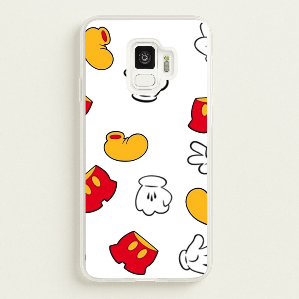 Mouse Gloves, Shorts and Shoes - Disney Phone Case for Galaxy S9