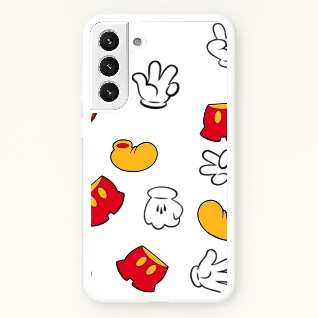 Mouse Gloves, Shorts and Shoes - Disney Phone Case for Galaxy S22 Plus