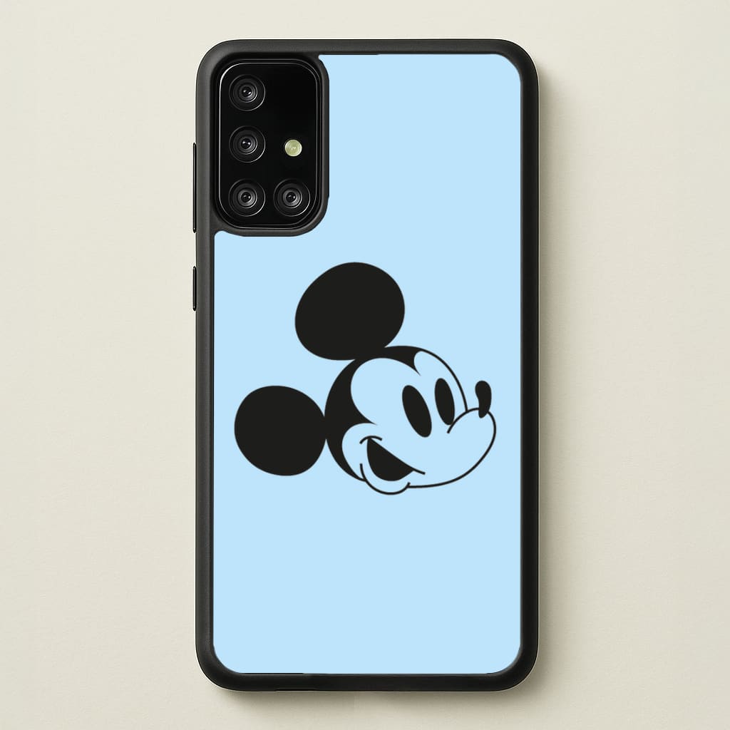 Blue Mickey - Mickey Mouse Phone Case for Galaxy A71