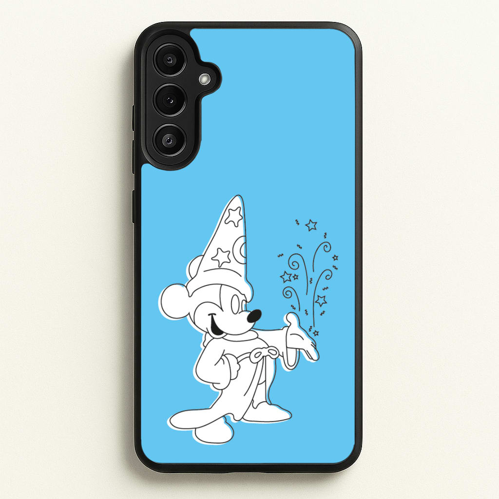 Wizard Mickey Blue - Mickey Mouse Phone Case for Galaxy A34