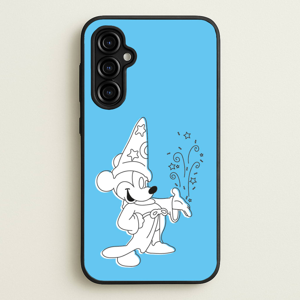 Wizard Mickey Blue - Mickey Mouse Phone Case for Galaxy A54