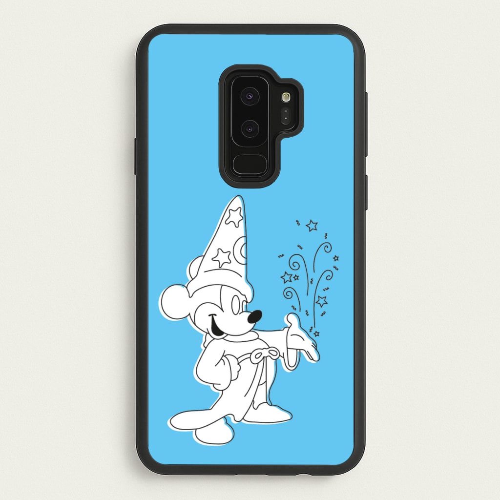 Wizard Mickey Blue - Mickey Mouse Phone Case for Galaxy S9 Plus