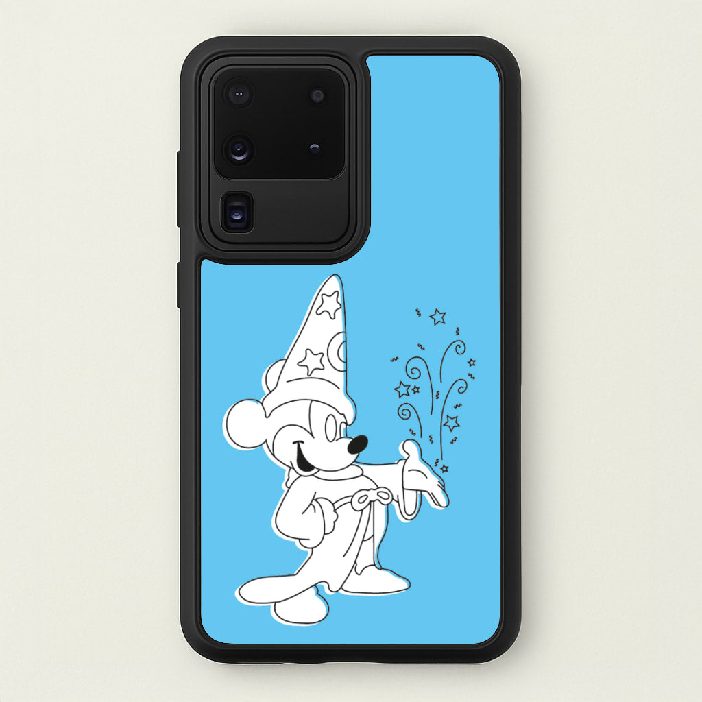 Wizard Mickey Blue - Mickey Mouse Phone Case for Galaxy S20 Ultra