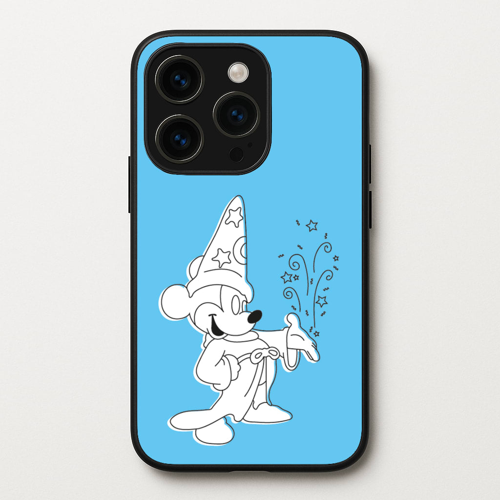 Wizard Mickey Blue - Mickey Mouse Phone Case for iPhone 15 Pro