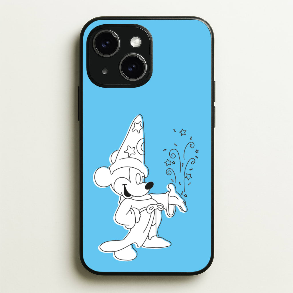 Wizard Mickey Blue - Mickey Mouse Phone Case for iPhone 15