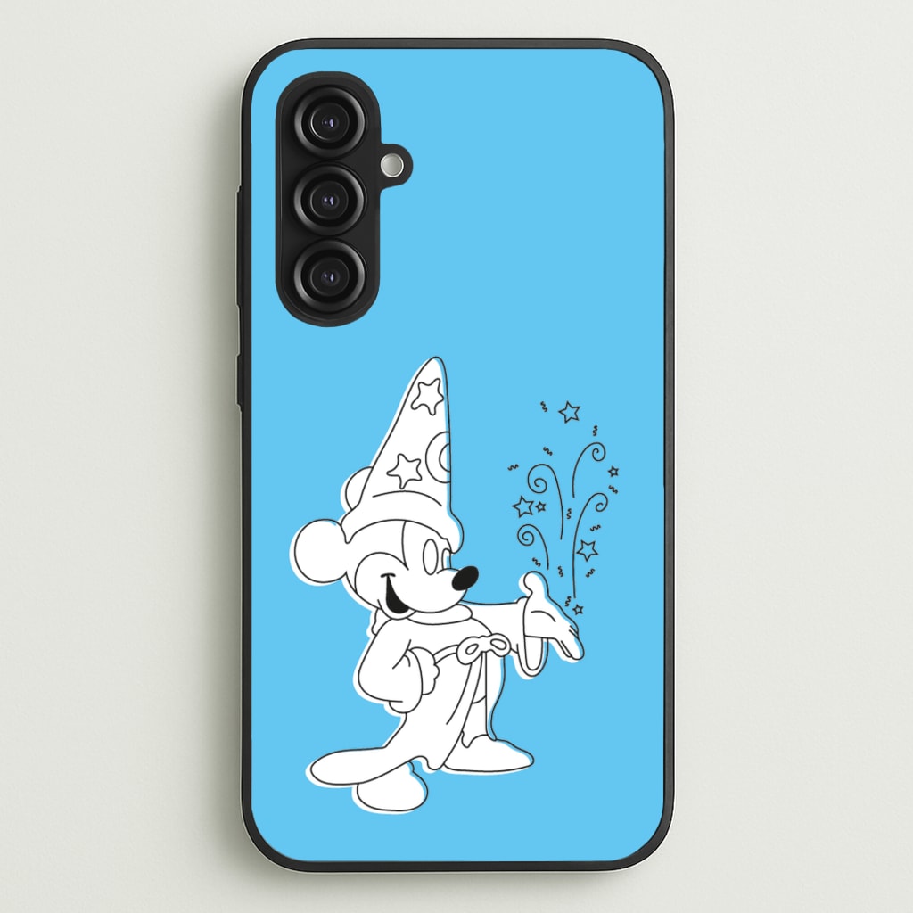Wizard Mickey Blue - Mickey Mouse Phone Case for Galaxy S23FE