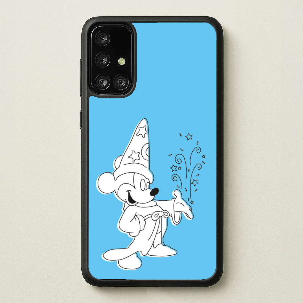 Wizard Mickey Blue - Mickey Mouse Phone Case for Galaxy A71
