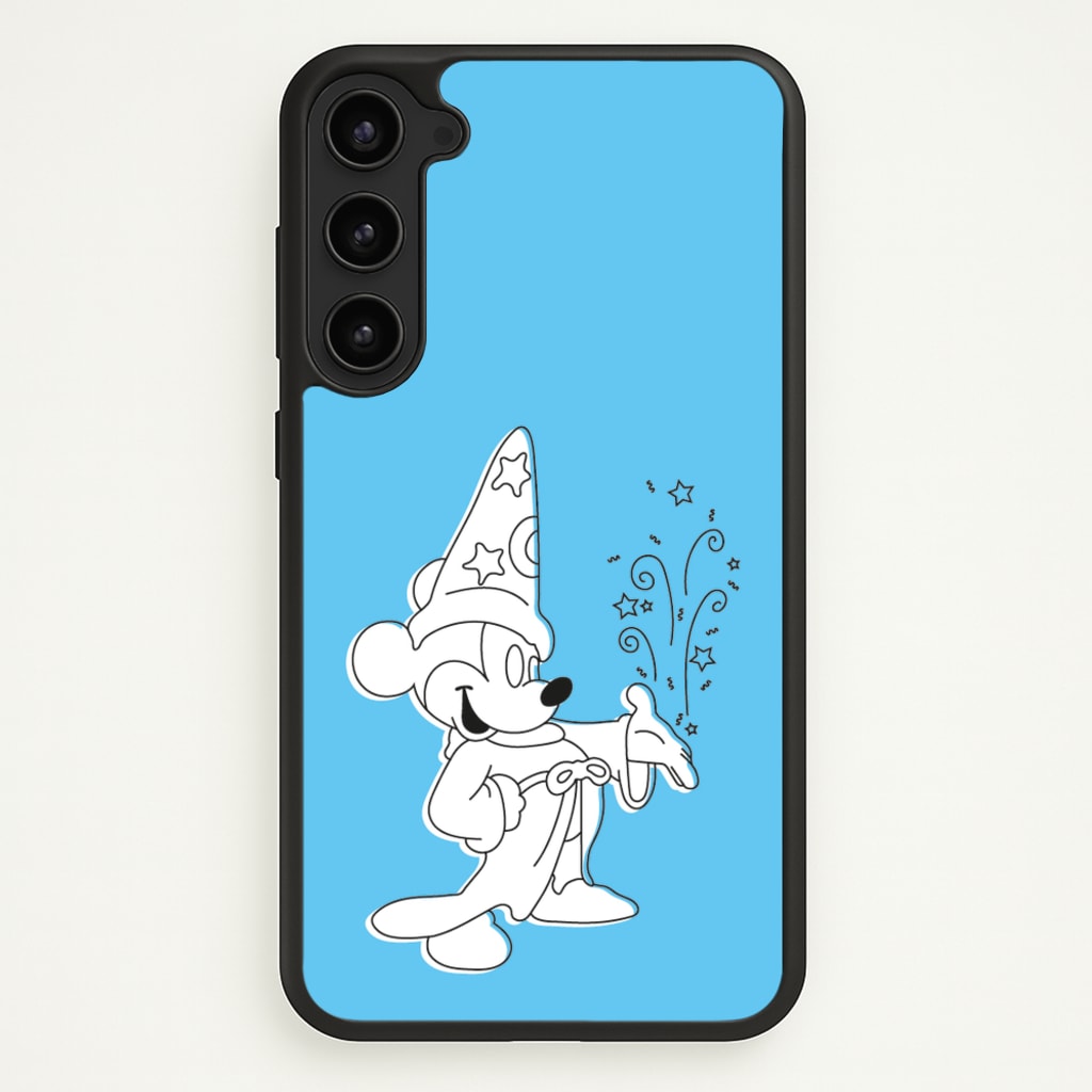 Wizard Mickey Blue - Mickey Mouse Phone Case for Galaxy S23 Plus