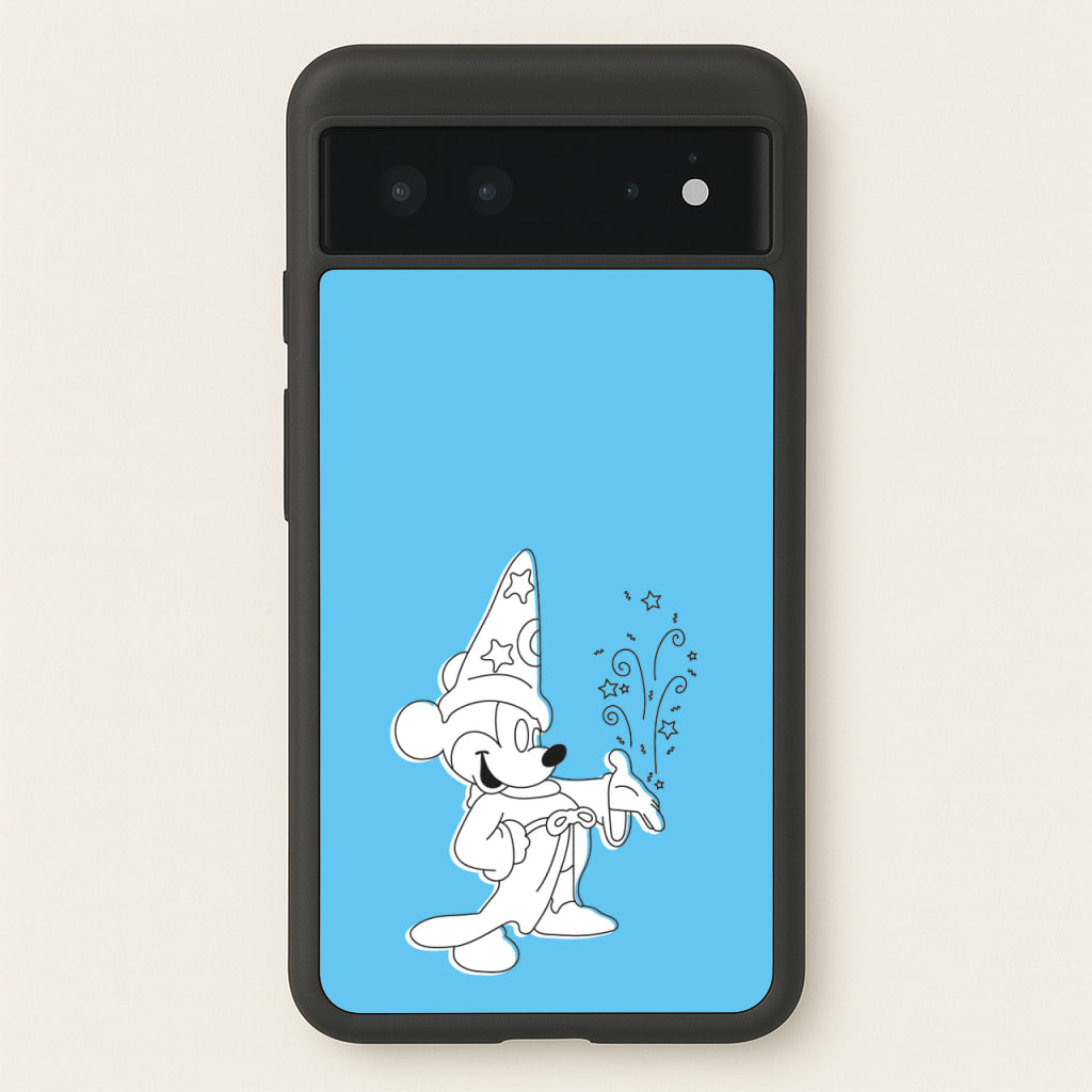 Wizard Mickey Blue - Mickey Mouse Phone Case for Google Pixel 6