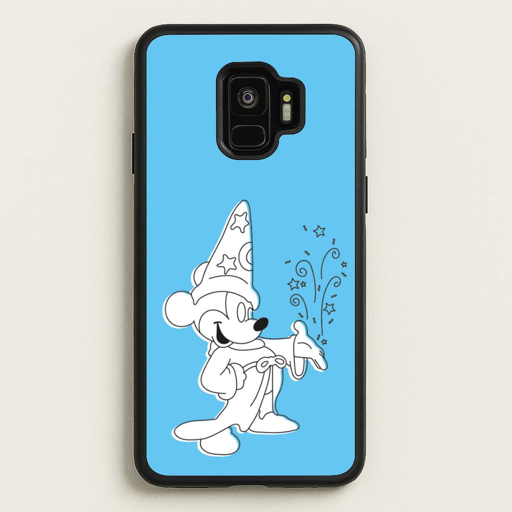 Wizard Mickey Blue - Mickey Mouse Phone Case for Galaxy S9