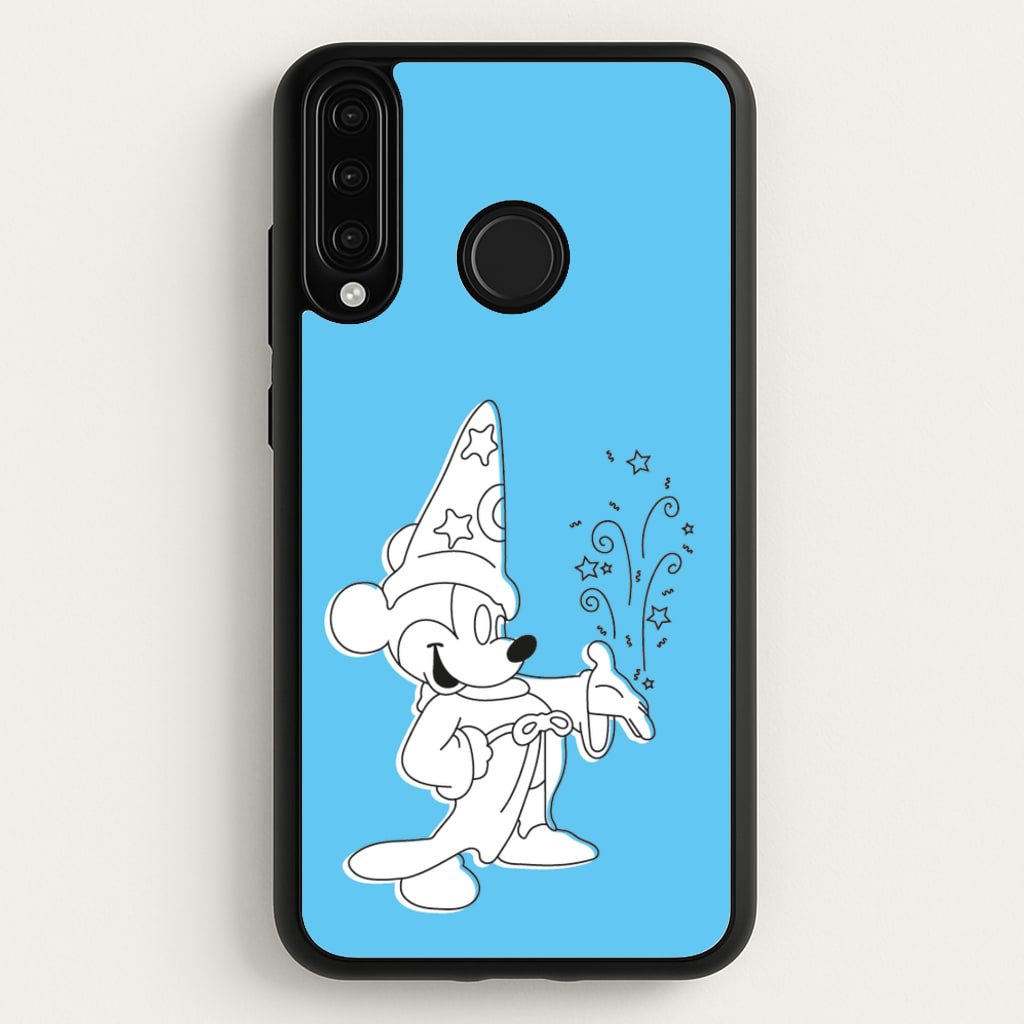 Wizard Mickey Blue - Mickey Mouse Phone Case for Huawei P30 Lite