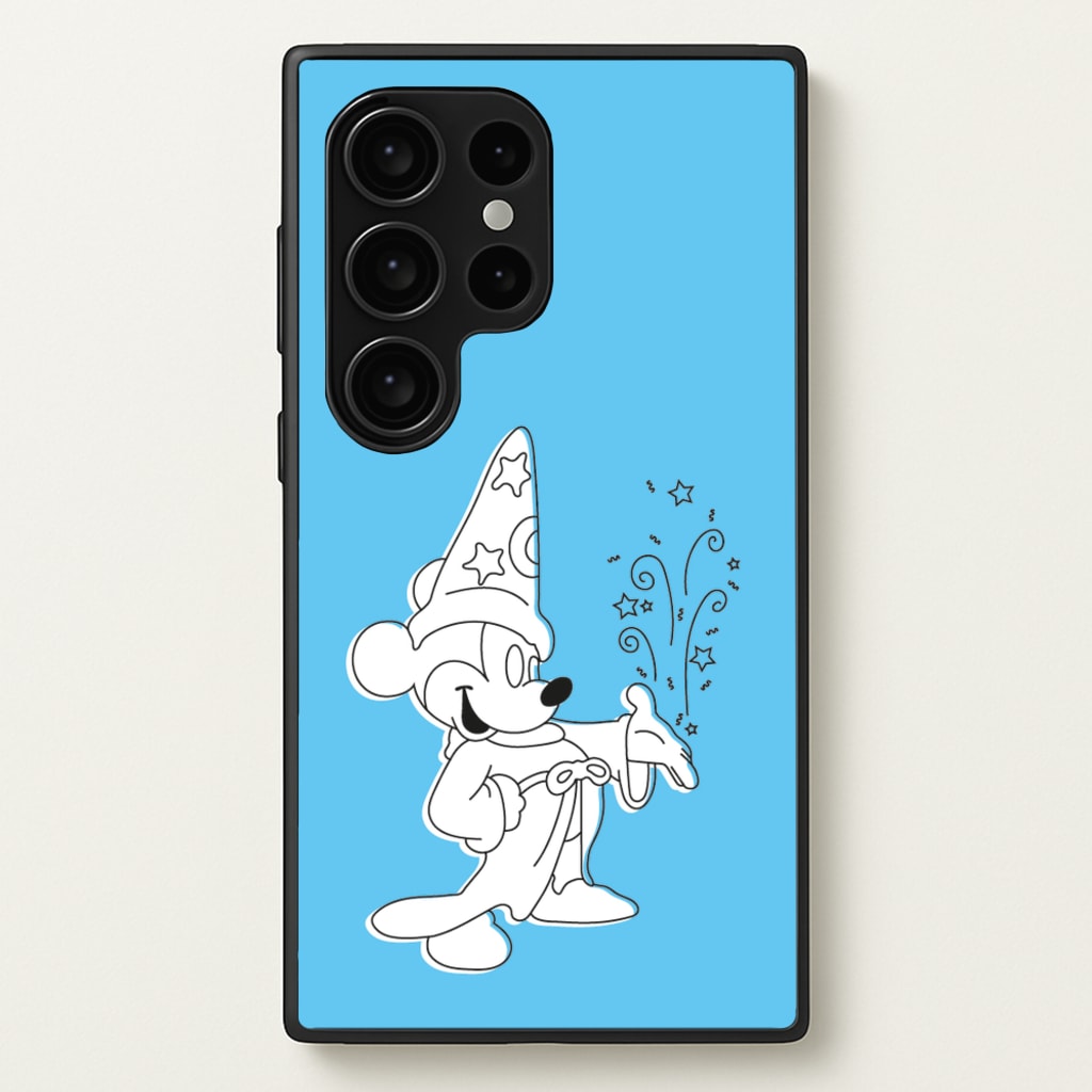 Wizard Mickey Blue - Mickey Mouse Phone Case for Galaxy S24 Ultra