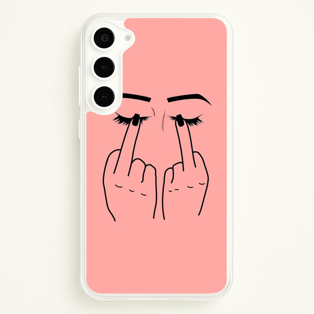 Middle Finger Eyes - Phone Case for Galaxy S23