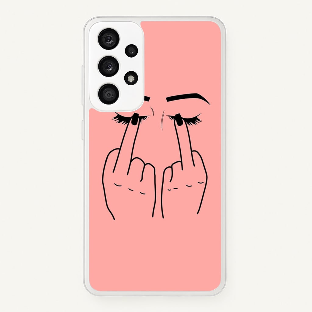 Middle Finger Eyes - Phone Case for Galaxy A53