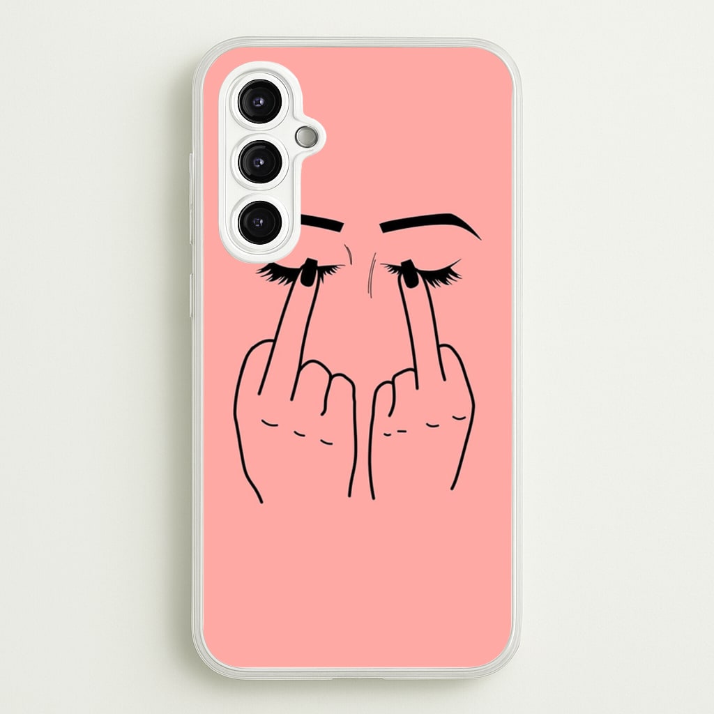 Middle Finger Eyes - Phone Case for Galaxy A14
